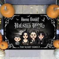 Thumbnail for Personalized Doormat - Halloween Gift For Family - They're Creepy & They're Kooky AB