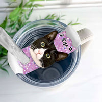 Thumbnail for Personalized Tumbler Name Plate - Gift For Pet Lovers - Funny Dog Cat Photo Face Cutout Yoycol