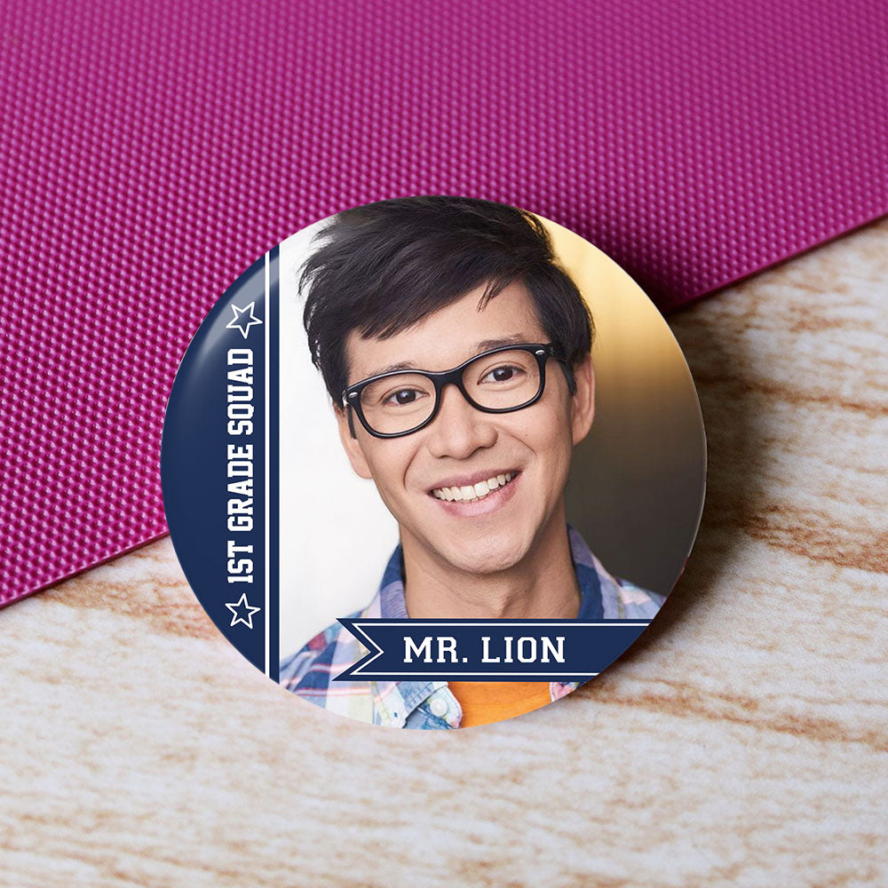 Personalized Grade Squad Teacher Team Pin Button Badge, Back To School Accessory JonxiFon