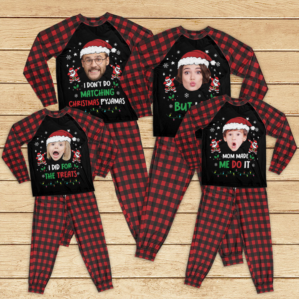 Personalized Raglan Pajamas Set - Christmas Gift For Family - I Don't Do Matching Christmas Outfits Merchize