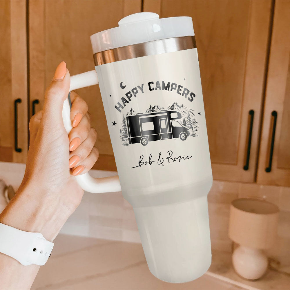 Personalized 40oz Tumbler - Gift For Campings Lovers - Custom RV Camping Yoycol