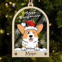 Thumbnail for Personalized Acrylic Ornament - Christmas Gift For Pet Lovers - Christmas Bell With Dog Cat AC