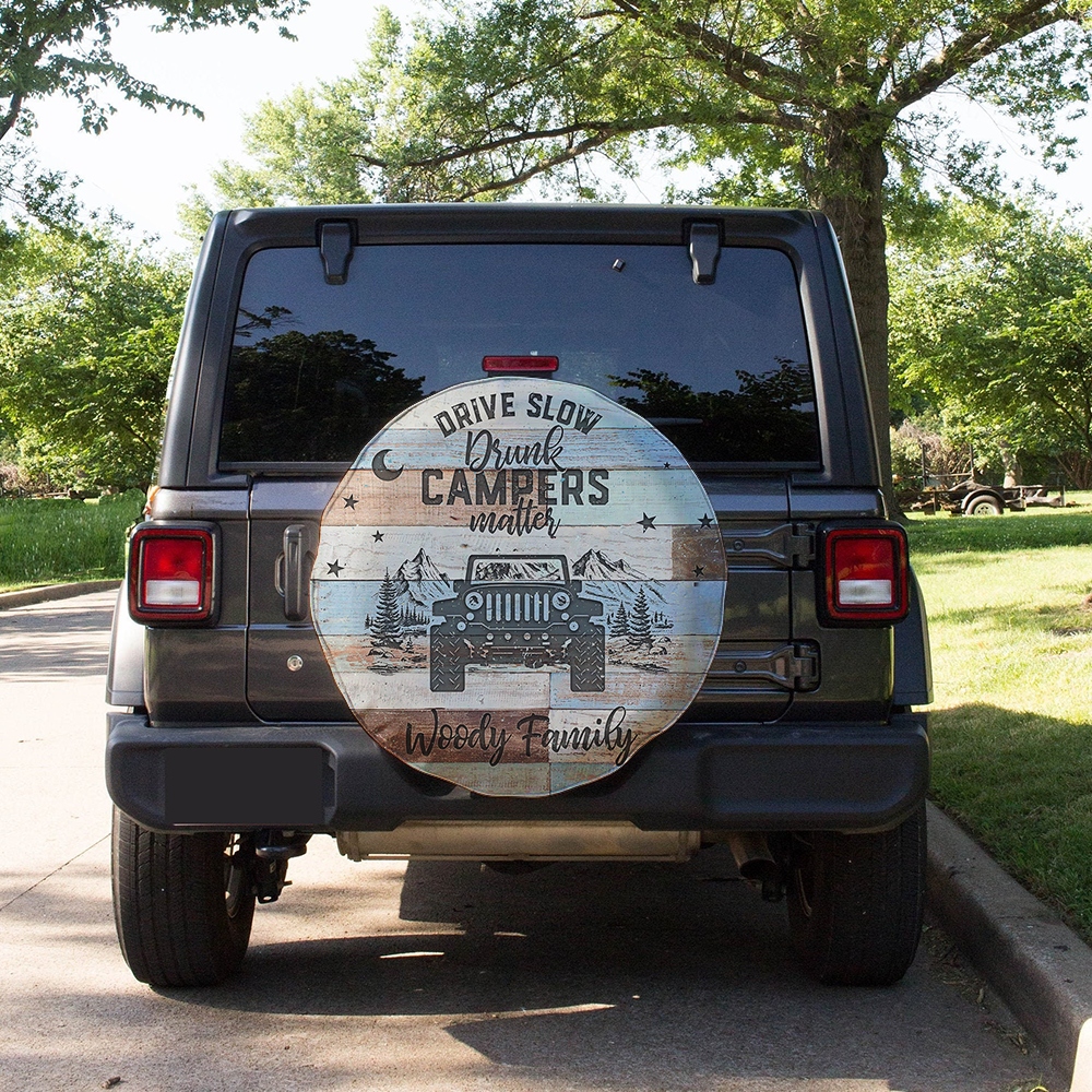 Custom RV Making Memories One Campsite At A Time Spare Tire Cover, Gift For Campers JonxiFon