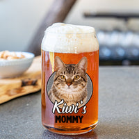 Thumbnail for Custom Pet's Human Photo Beer Glass Bottle/Frosted Bottle, Pet Lover Gift AF