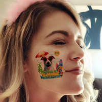 Thumbnail for Personalized Photo Dog Days Of Summer Temporary Tattoos, DIY Dog Lover Gifts JonxiFon