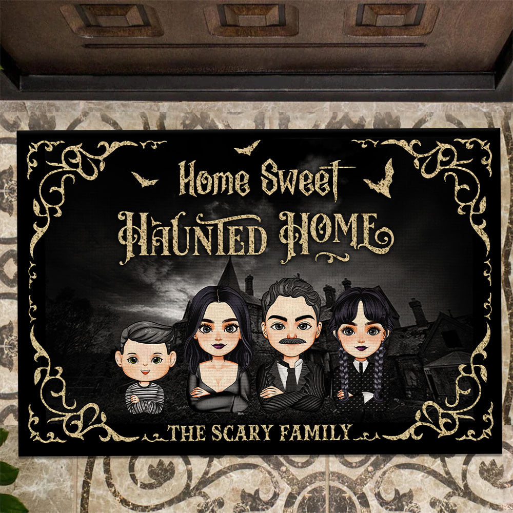 Personalized Doormat - Halloween Gift For Family - They're Creepy & They're Kooky AB