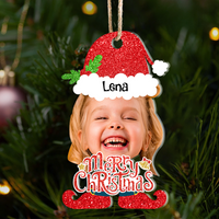 Thumbnail for Personalized Acrylic Ornament - Christmas Gift For Family - Face Photo Christmas Costumes FC