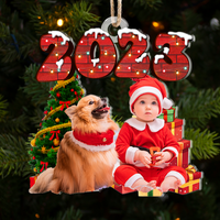 Thumbnail for Personalized Acrylic Ornament - Christmas Gift For Pet Lovers - Upload Pet Photo 2023 AC