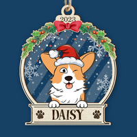 Thumbnail for Personalized Acrylic Ornament - Christmas Gift For Pet Lovers - Funny Dog Cat With Name AC