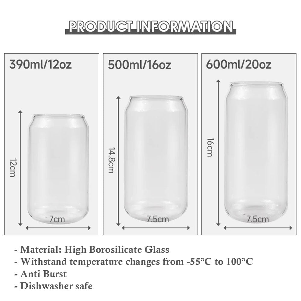 Custom Portrait Photo Glass Can With Lid & Straw, Pet Lover Gift FC