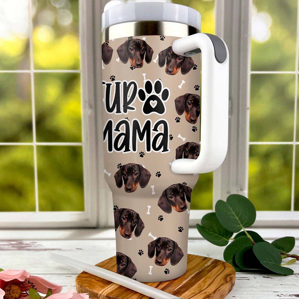 Personalized 40oz Tumbler - Gift For Pet Lovers - Dog Mom Dog Cat Photos Yoycol