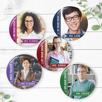 Thumbnail for Personalized Grade Squad Teacher Team Pin Button Badge, Back To School Accessory JonxiFon