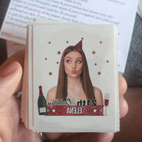 Thumbnail for Personalized Happy Birthday Photo Glitter Party Tattoos, B-day Party Supply FC