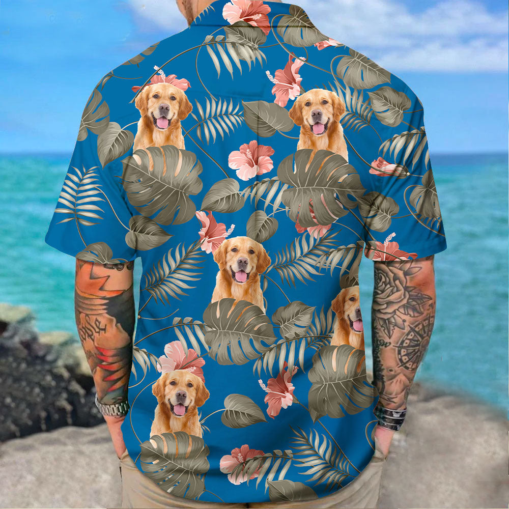 Custom Pet Face Hawaiian Shirt, Dog Lover Gift AI