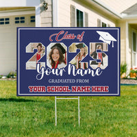Thumbnail for Personalized Graduate 2025 Graduation Lawn Sign, Graduation Gift