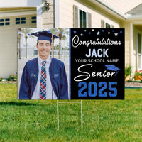 Thumbnail for Personalized Photo Congratulations Senior 2025 Yard Sign With Stake, Graduation Decoration Gift FC