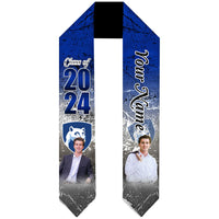 Thumbnail for Custom Graduation Stoles/Sash with 2 Images for Class of 2024 - Special Graduation Gift AP