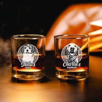 Thumbnail for Personalized Etched Photo Dog Mom Dog Dad Whiskey Glasses - Gifts For Pet Lovers FC