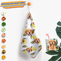 Thumbnail for Custom Food Is Everything Dog Cat Photo Hand Towel, Pet Lover Gift JonxiFon