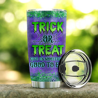 Thumbnail for Trick Or Treat Custom Halloween Dog Tumbler, DIY Gift For Dog Lovers AA