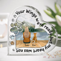 Thumbnail for Once by side, forever in my heart - Personalized heart acrylic plaque AA