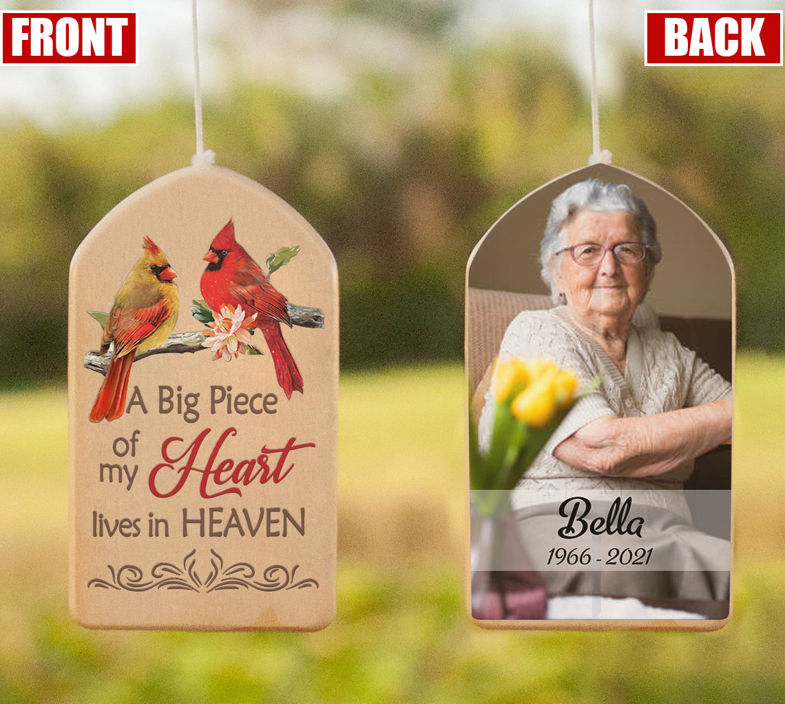 A big piece of my HEART lives in HEAVEN - Personalized Wind Chimes AZ