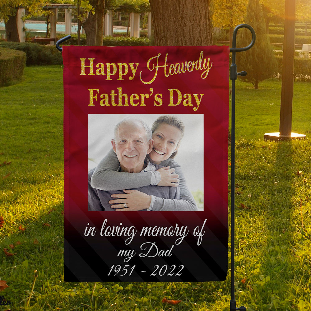 Father's Day Memorial Personalized Garden Flag AD