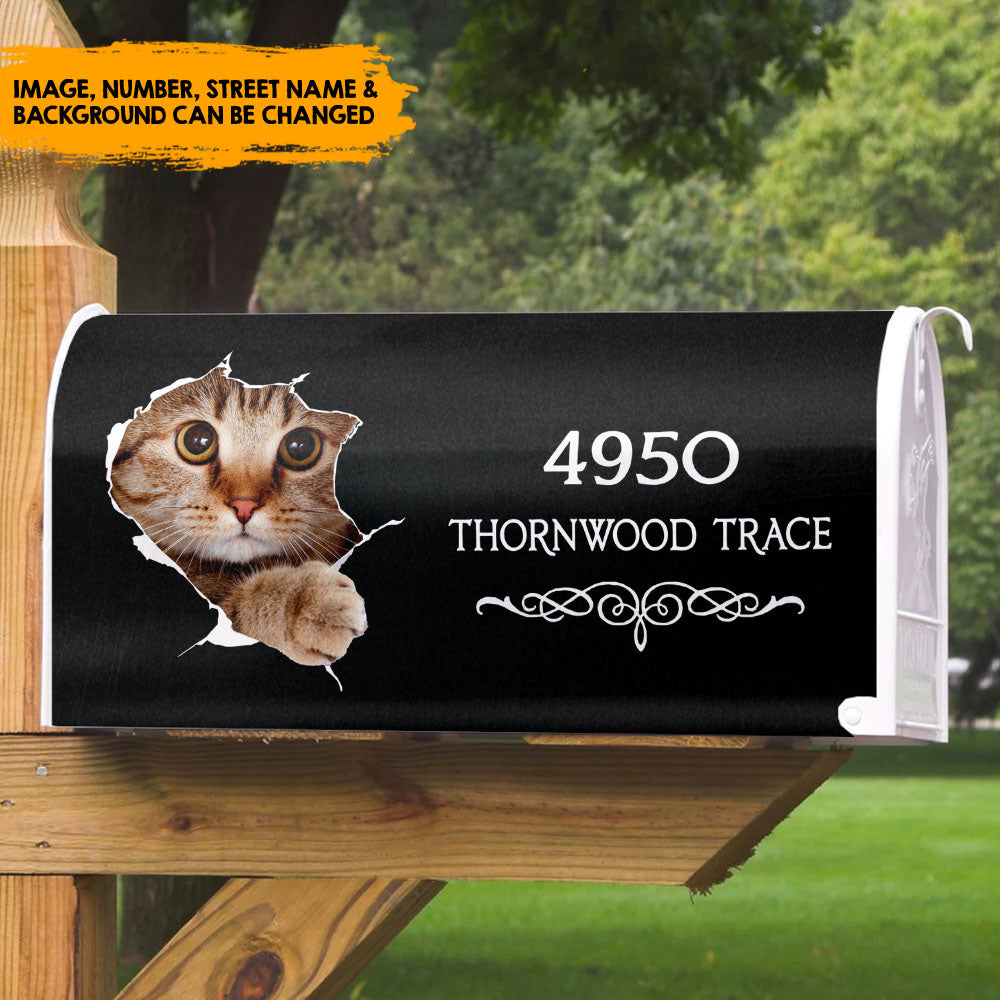 Torn Paper - Customized Address Mailbox Cover AF