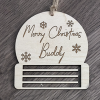 Thumbnail for Custom Christmas Money Holder Wood Ornament Cutout, Christmas Gift AE