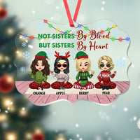 Thumbnail for Personalized Besties Friends Sisters Forever Acrylic Ornament, Customized Holiday Ornament AE