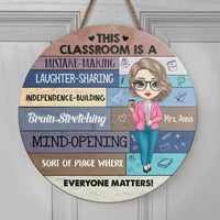 Thumbnail for Everyone Matters Teacher Door Sign, Classroom Welcome Door Hanger Z