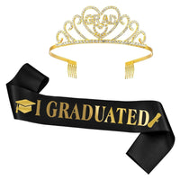 Thumbnail for 2024 Graduated Satin Sash Glitter Crown FC