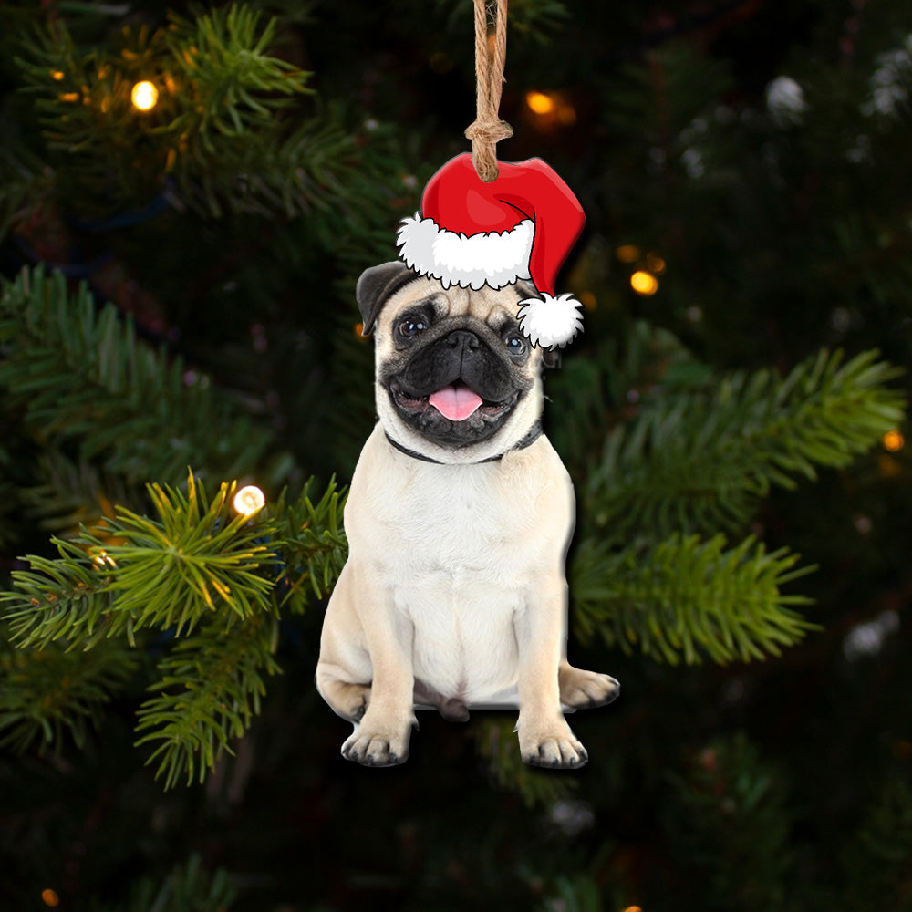 Pet Upload Photo Christmas Custom Shape Acrylic Ornament, Gift for Cat, Dog Lovers AE