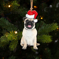 Thumbnail for Pet Upload Photo Christmas Custom Shape Acrylic Ornament, Gift for Cat, Dog Lovers AE