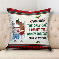 Thumbnail for Personalized Annoy You For The Rest Of My Life Pillow, Christmas Gift For Love Couple AD