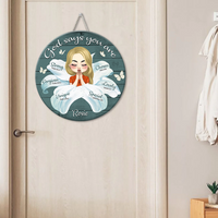 Thumbnail for Personalized God Say You Are Flower Girl Wood Sign, Gift For Friend Z