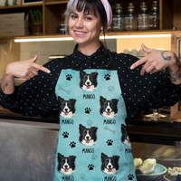 Thumbnail for Custom Dog Cat Paws Photo Apron, Pet Lover Gift AI