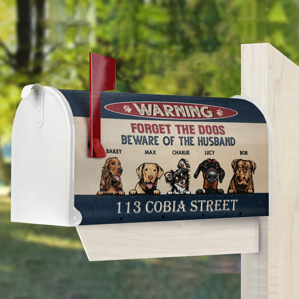 Forget the DOGS/DOG - Personalized mailbox cover AF