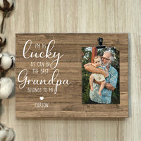 Thumbnail for LUCKY as can be the best - Personalized Photo clip frame AA