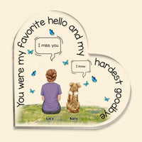 Thumbnail for Beloved Pet Memorial - Heart Acrylic Plaque  - Heart Acrylic Plaque AA