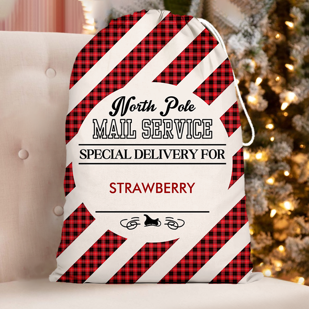 Personalized Christmas Mail Service Delivery Family Christmas Bag, Christmas Gift AB