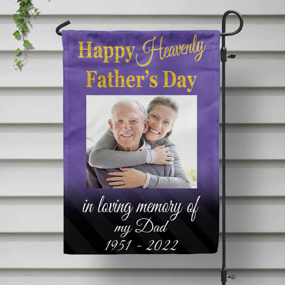 Father's Day Memorial Personalized Garden Flag AD