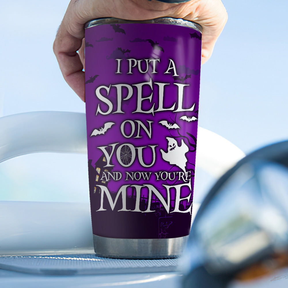 I Put A Spell On You Custom Tumbler, DIY Gift For Dog Lovers AA