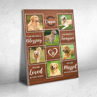 Thumbnail for Loving You, Pet Memorial - Personalized Photo Collage Canvas AK