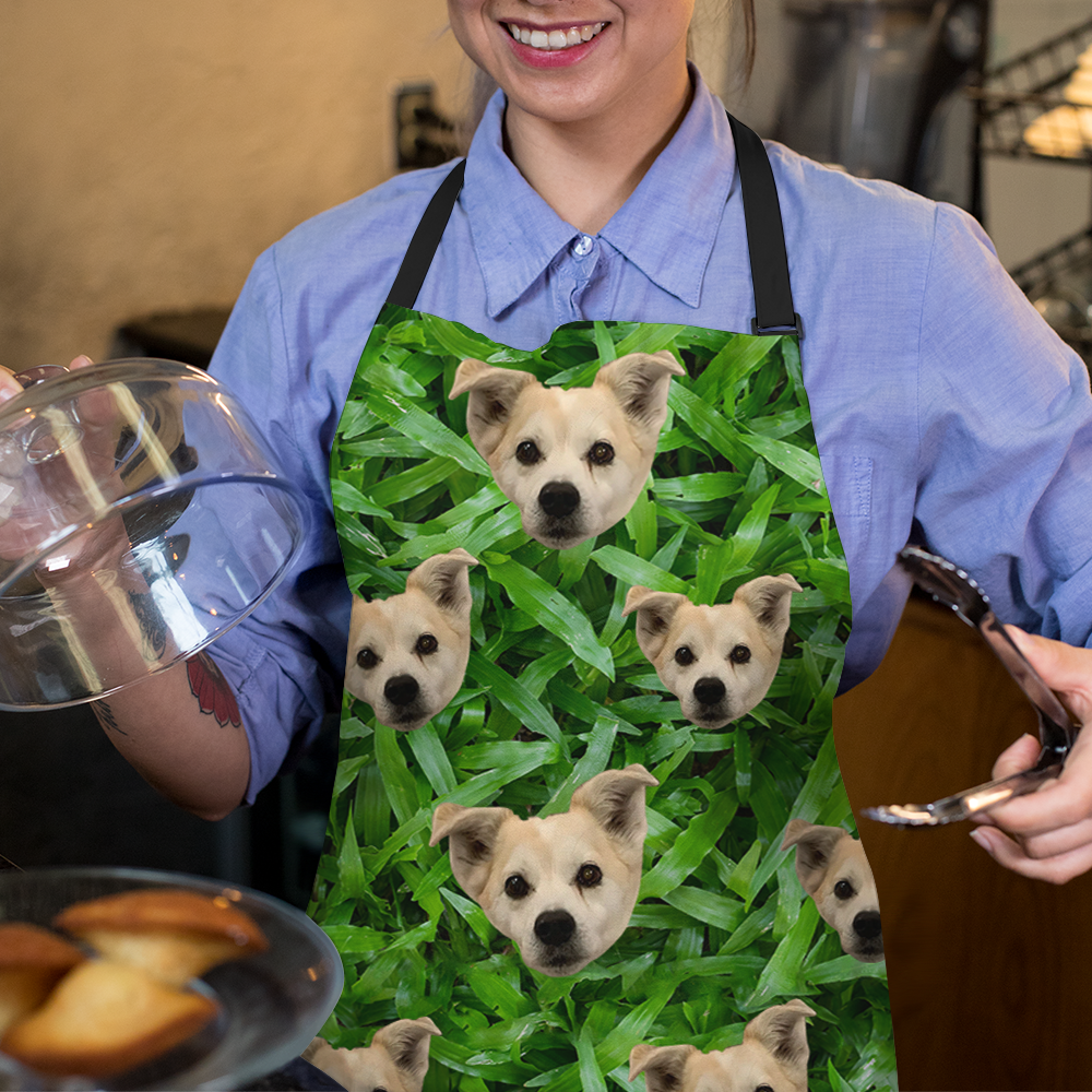 Custom Food Is Everything Photo Apron, Pet Lover Gift AI