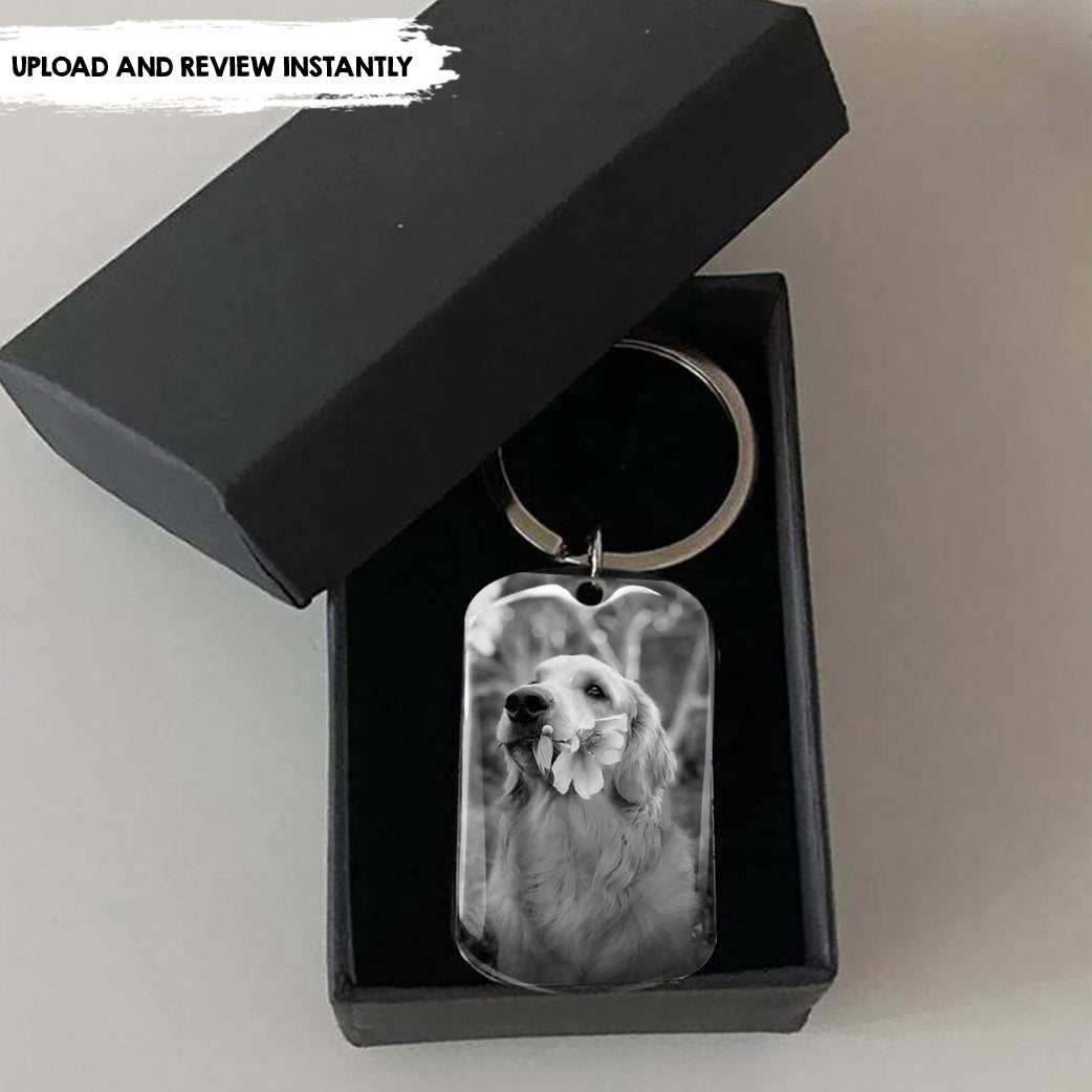 I Loved You Your Whole Life - Personalized Pet Loss Keychain, Pet Sympathy Memorial Gift AA