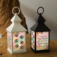 Thumbnail for Personalized Dog Cat Memorial Rainbow Bridge Lantern, Sympathy Gift For Pet Lovers FC