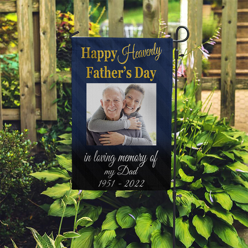 Father's Day Memorial Personalized Garden Flag AD