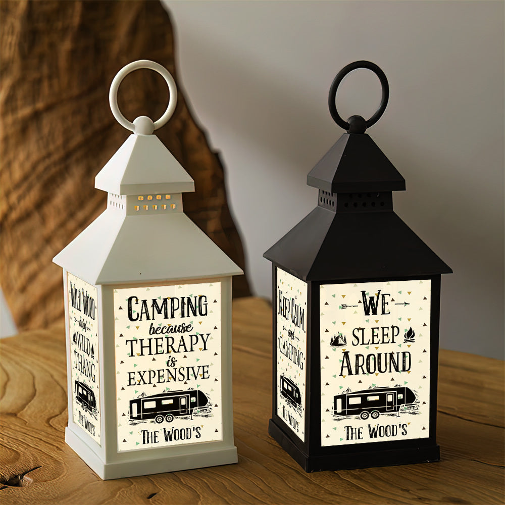 Custom Camping Because Therapy Is Expensive Camping Lantern II, Gift For Camper JonxiFon