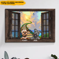 Thumbnail for Always By My Side - Personalized Dog Memorial Canvas AK